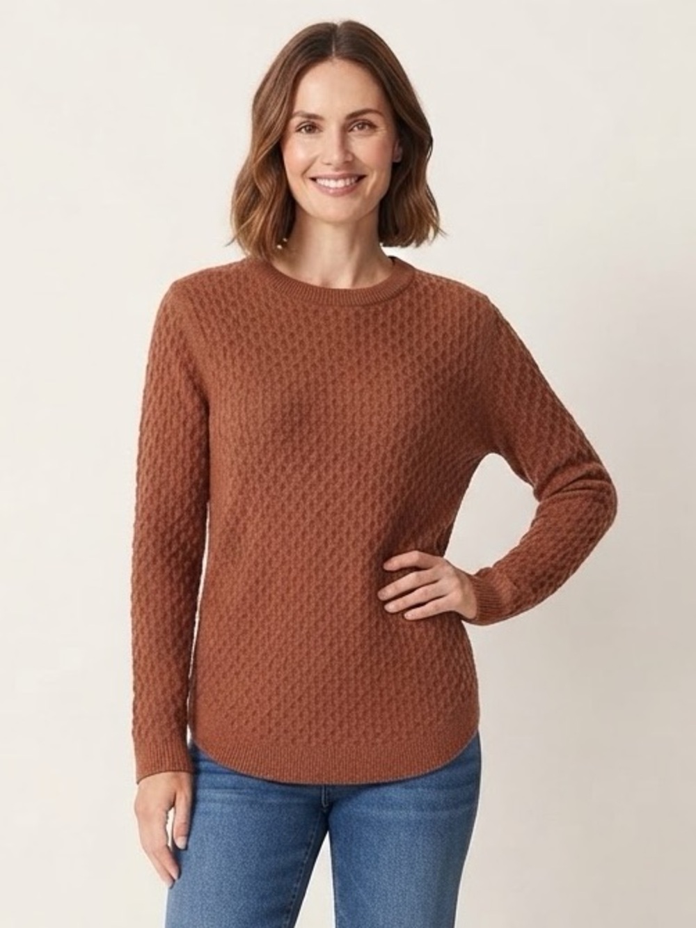 St. John's Bay Crew Neck Long Sleeve Sweater(P2P 19” L 24”)
